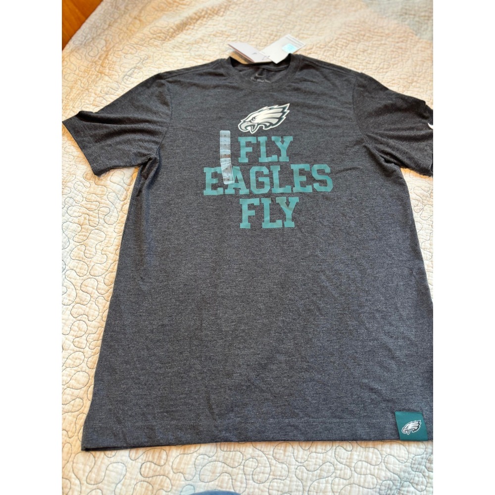 Nike Philadelphia Eagles Men's T-shirt Fly Eagles NFL Football Grey Medium #14